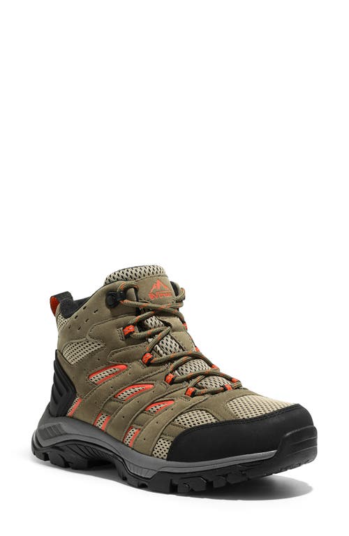 Shop Nortiv8 Waterproof Hiking Boot In Brown/orange