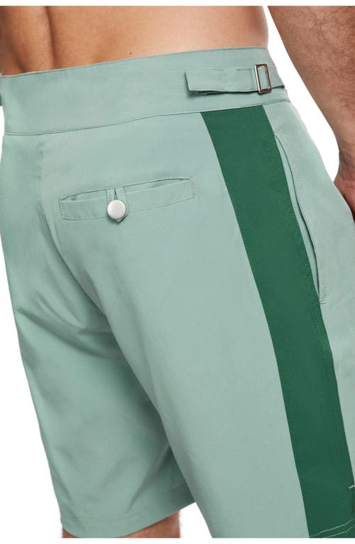 Gottex Men Vacation Mode 9" Swim Shorts In Light Green Green