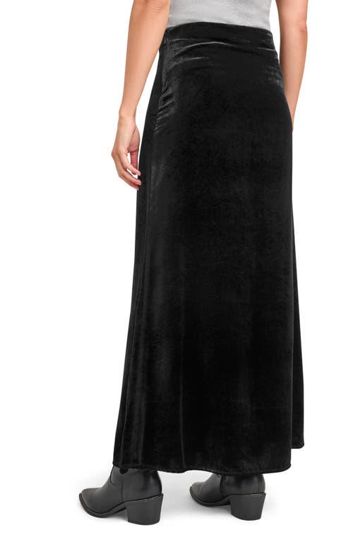 Shop Splendid Lia Velvet Skirt In Black