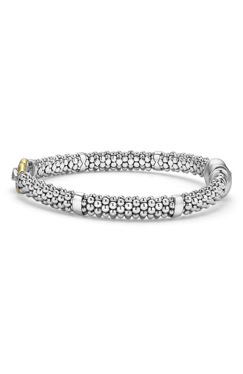 Shop Lagos Derby Diamond Rope Bracelet In Two-tone