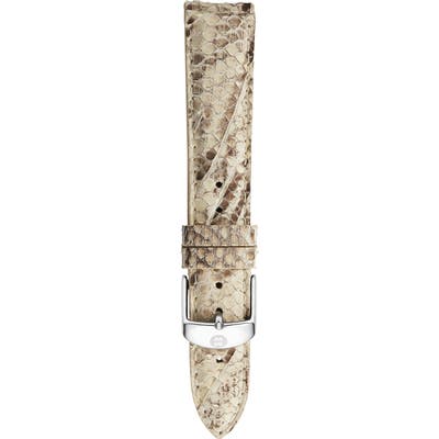 Michele 1m Leather Watch Strap