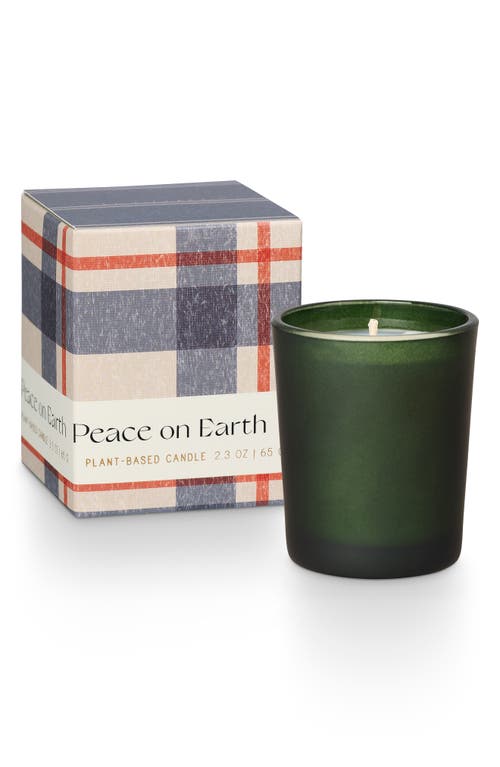 ILLUME® Peace on Earth Balsam & Cedar Votive Candle in Peach On Earth Green 2.3Oz 