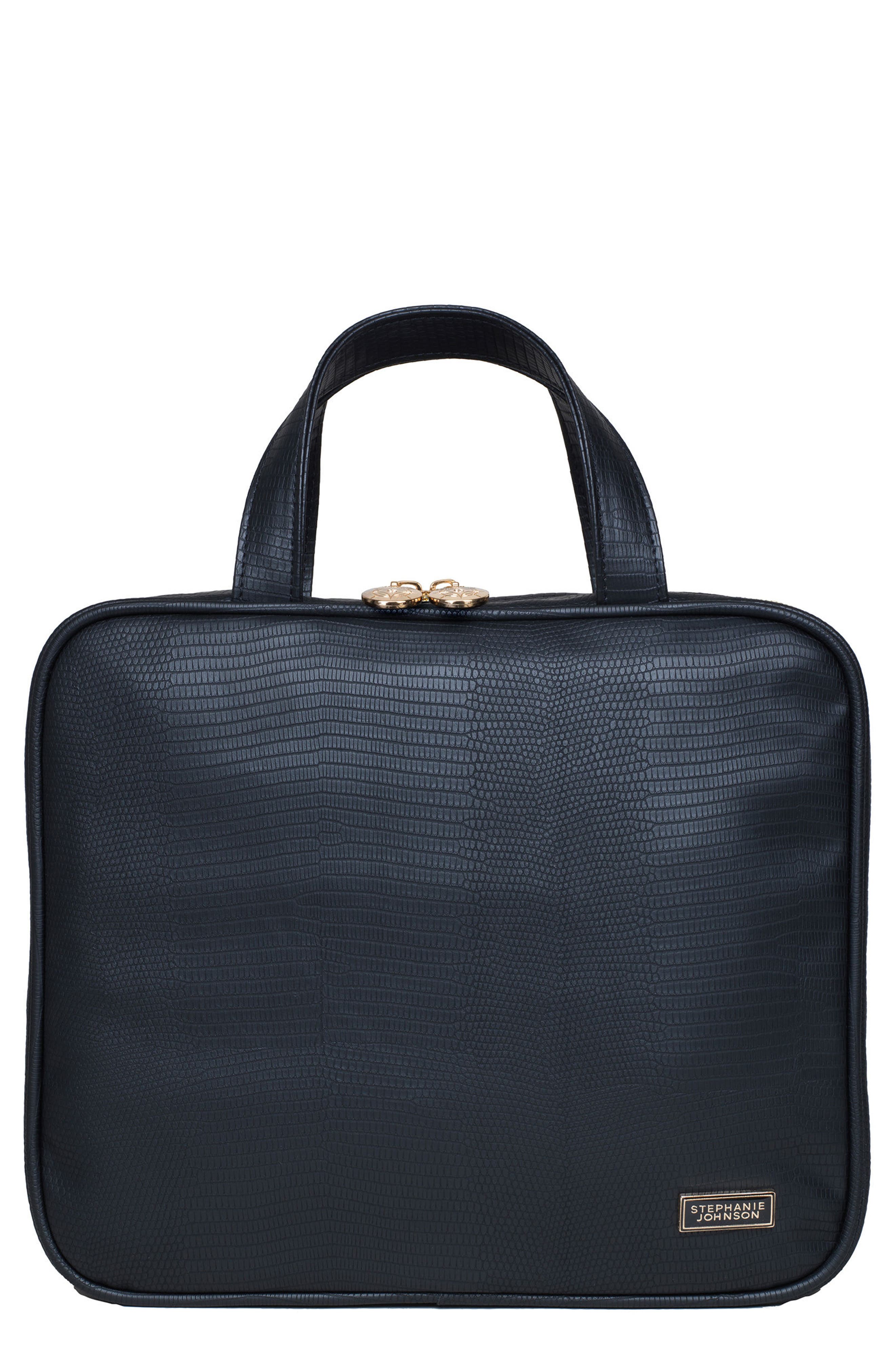 Stephanie Johnson Galapagos Noir Martha Large Briefcase Makeup Bag