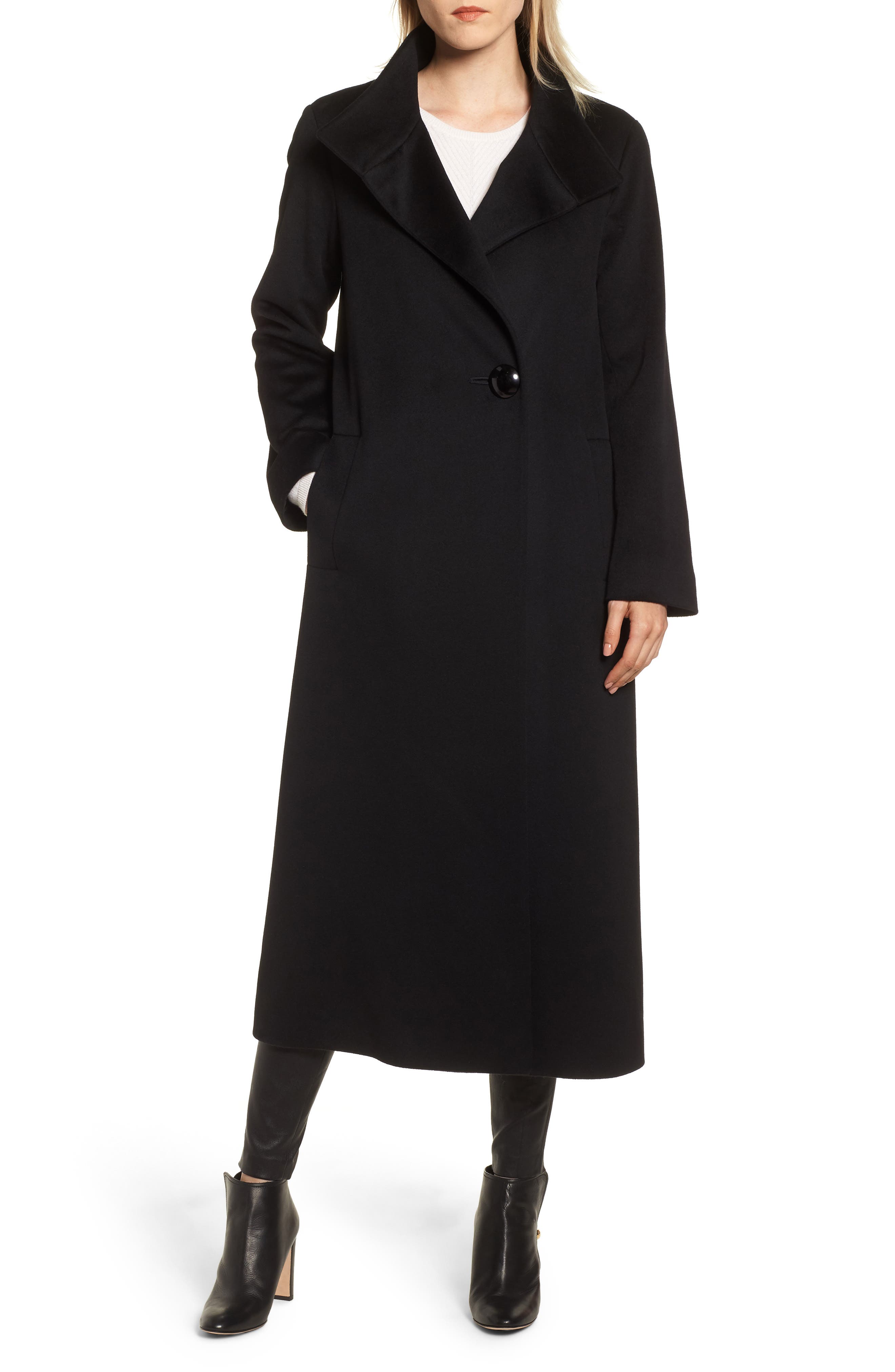 fleurette long wool coat