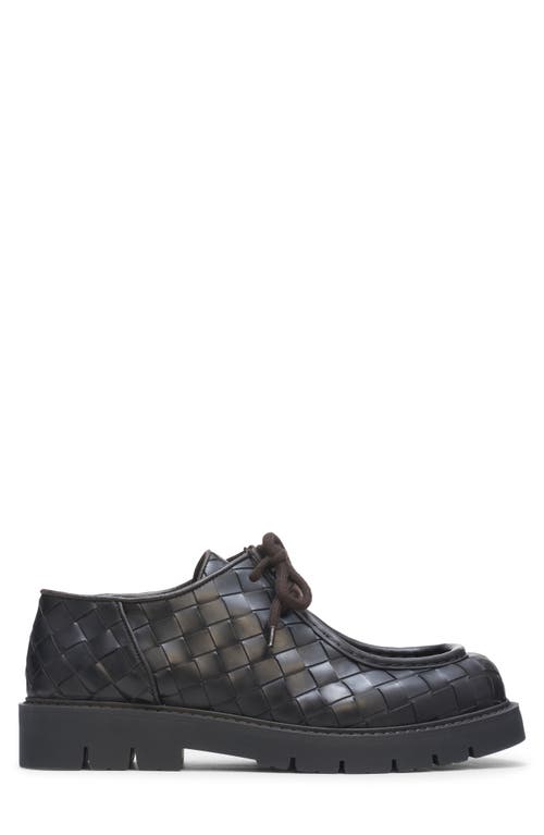 Bottega Veneta Haddock Intrecciato Leather Derby Shoes In 2113 Fondant