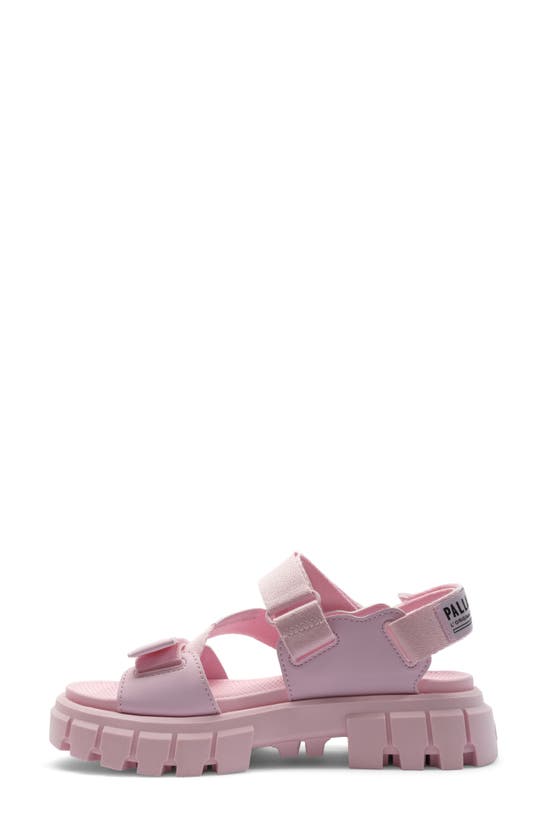 Shop Palladium Revolt Mono Platform Sandal In Cold Pink