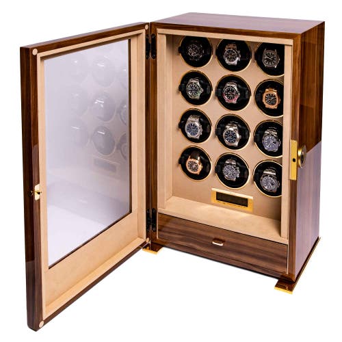 Shop Rapport London Paramount Twelve Watch Winder In Walnut