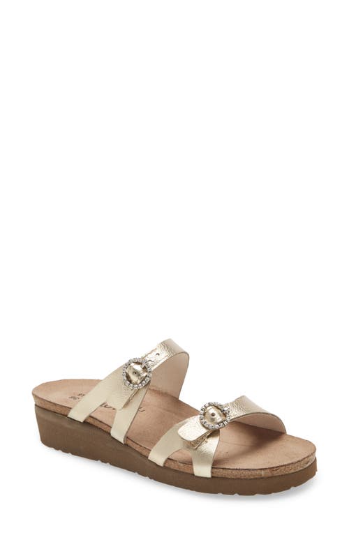 Naot Kate Rhinestone Buckle Sandal Radiant Gold Leather at Nordstrom,