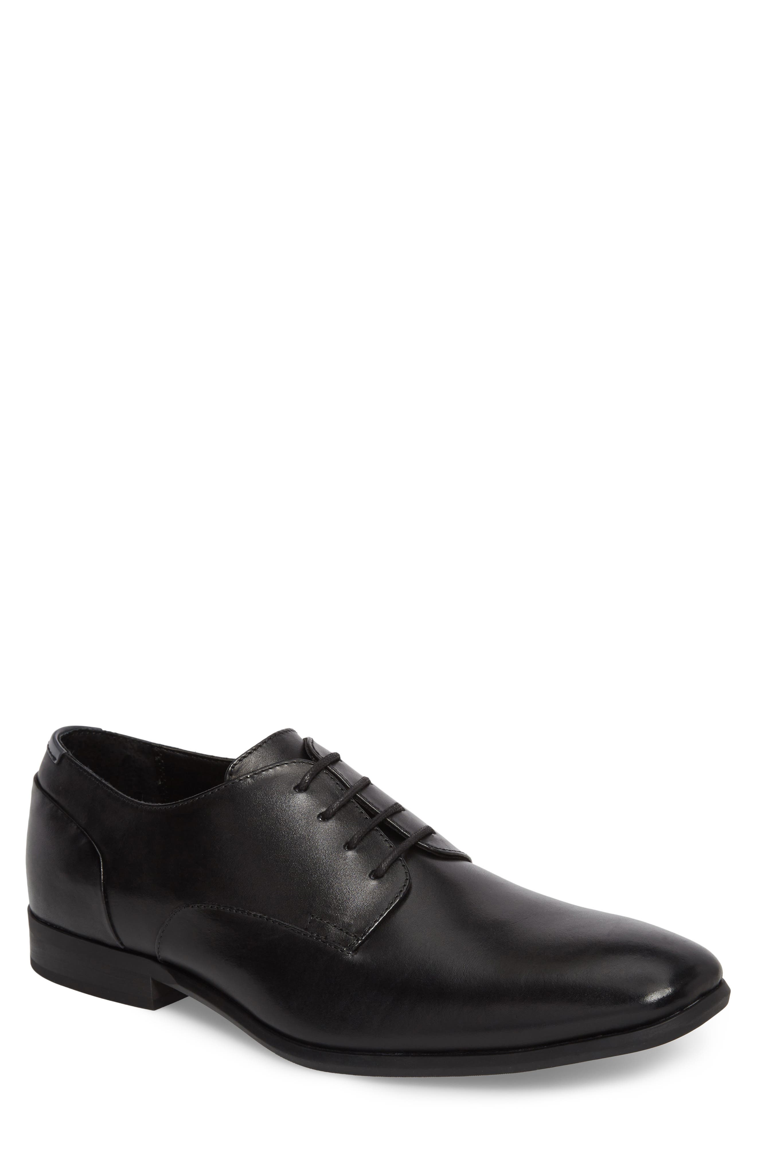 UPC 191712059681 product image for Men's Calvin Klein Lucca Plain Toe Derby, Size 8 M - Black | upcitemdb.com