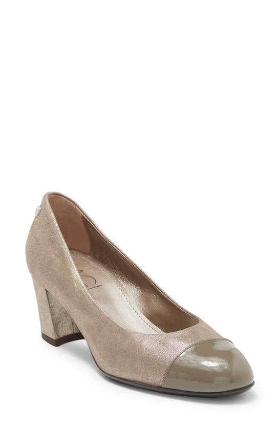 Agl Attilio Giusti Leombruni Moon Cap Toe Pump In Pietra ginger