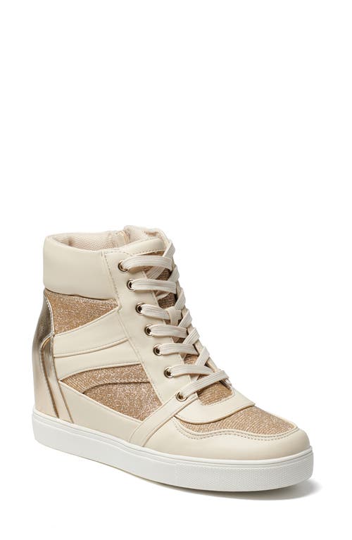 bcbg Jansy Wedge Sneaker Bianca-Platino at Nordstrom,