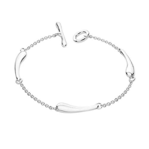 Lucy Quartermaine Triple Drop Bracelet In Silver