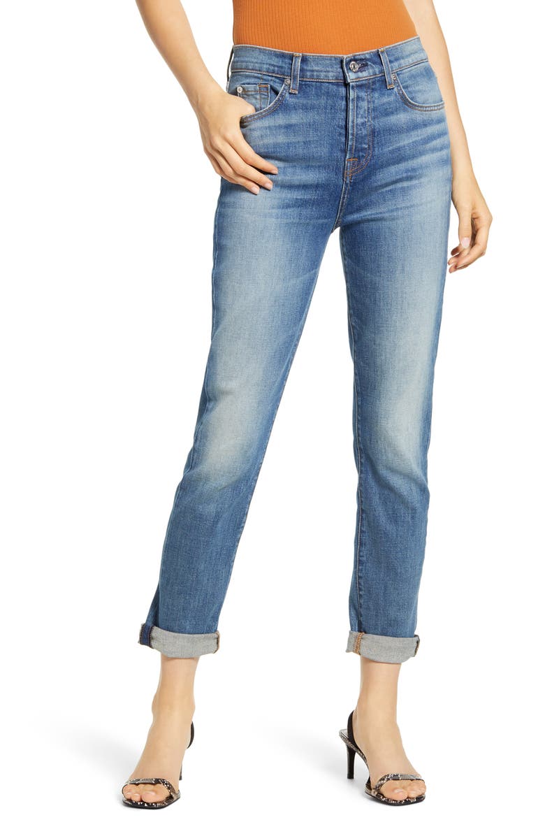 7 For All Mankind® Josefina High Waist Boyfriend Jeans (Telluride ...