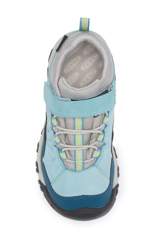 Shop Keen Kids' Targhee Iv Waterproof Hiking Shoe In Reef Waters/daiquiri Green