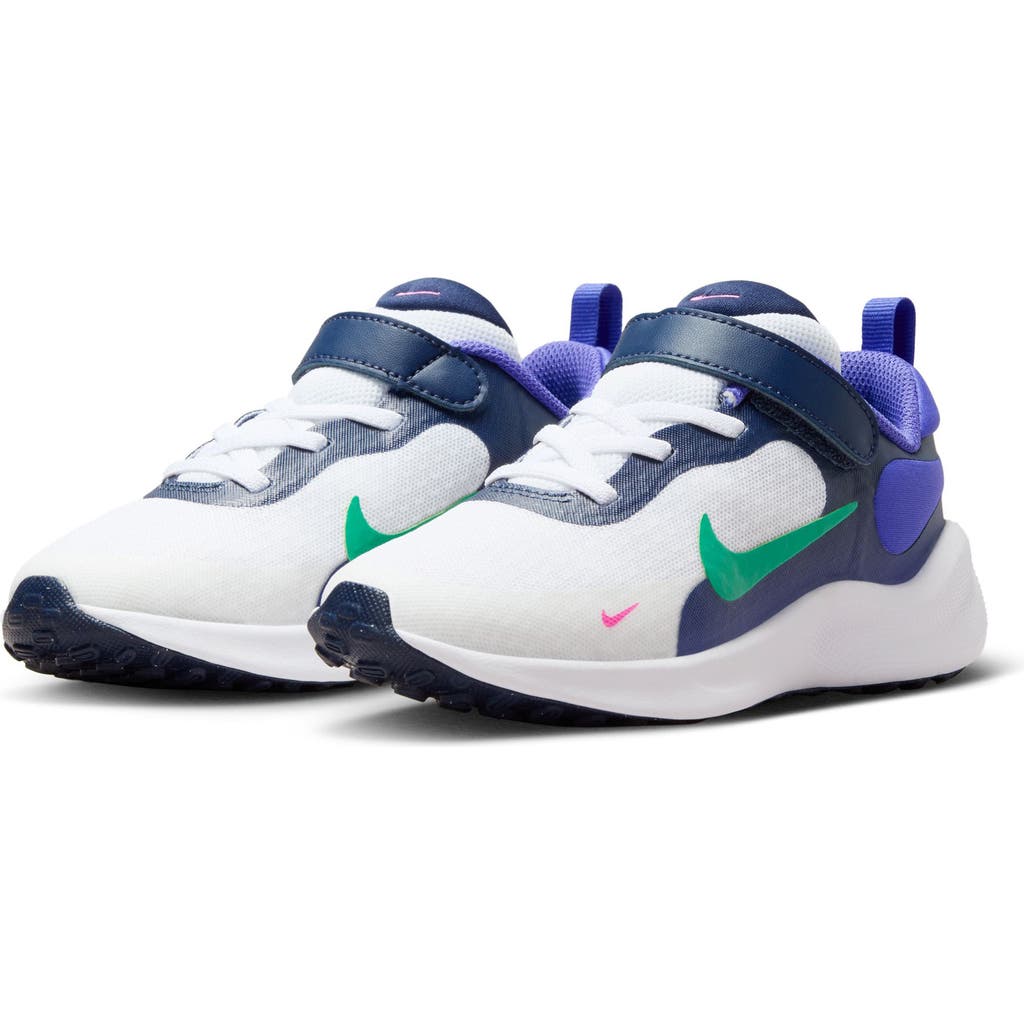 Shop Nike Revolution 7 Sneaker In White/green/persian Violet