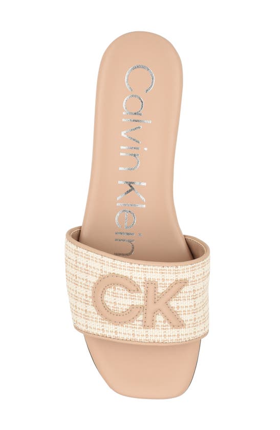 Calvin Klein Yides Slide Sandal In Light Natural01
