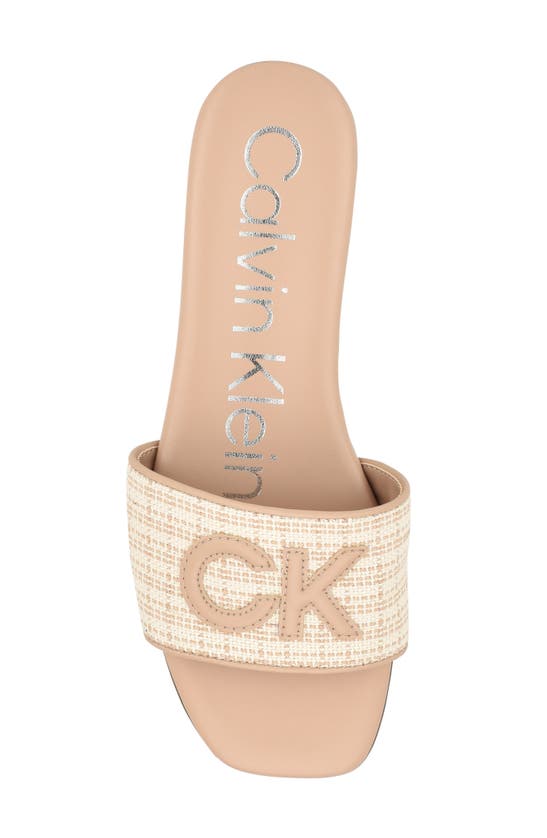 Shop Calvin Klein Yides Slide Sandal In Light Natural01