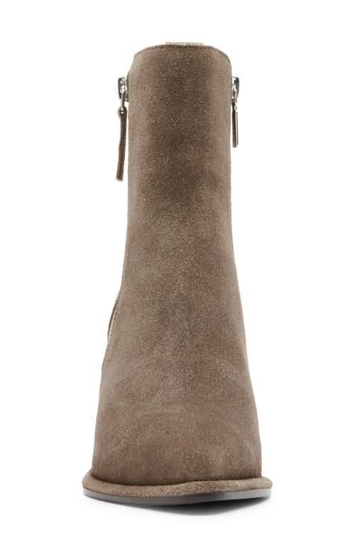 Shop Blondo Elenor Waterproof Bootie In Taupe Suede