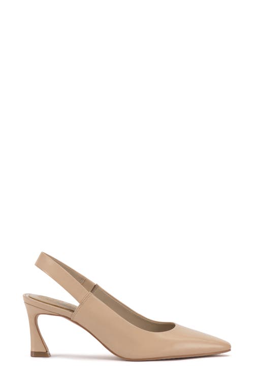 Vince Camuto Samila Square Toe Slingback Pump In Soft Buff