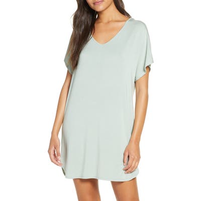 Nordstrom Moonlight Dolman Nightshirt, Blue/green
