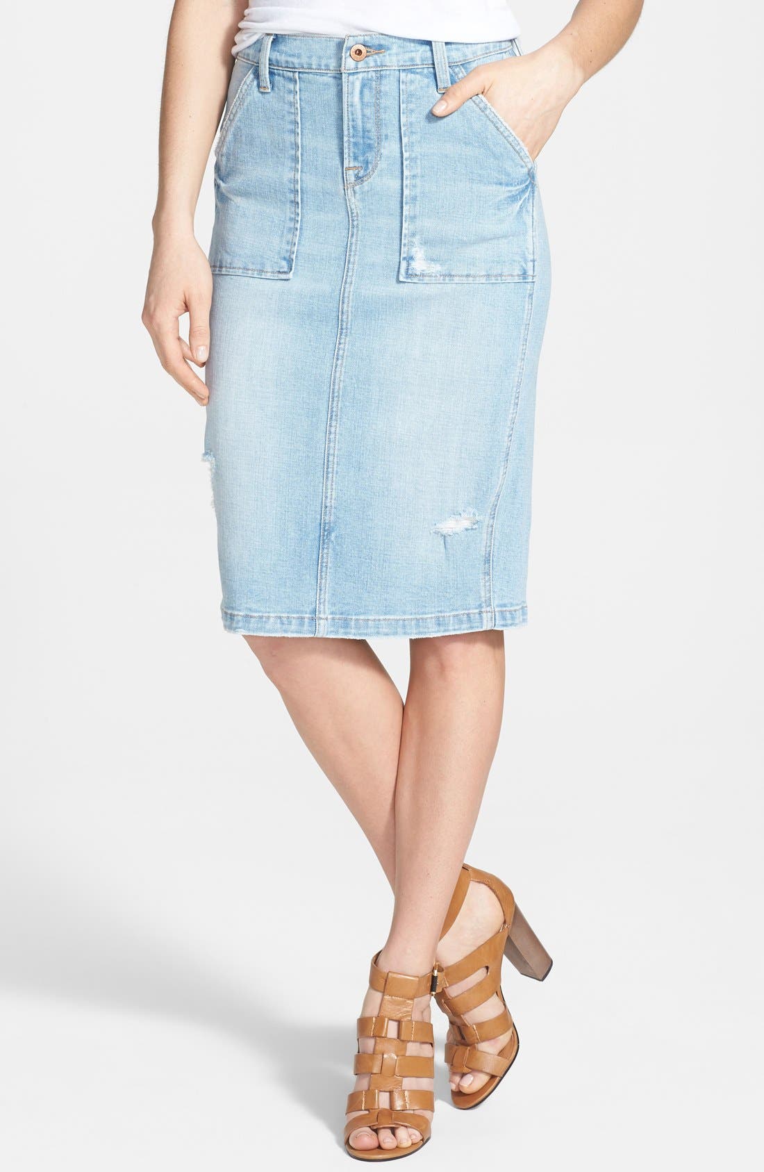 lucky brand denim skirts