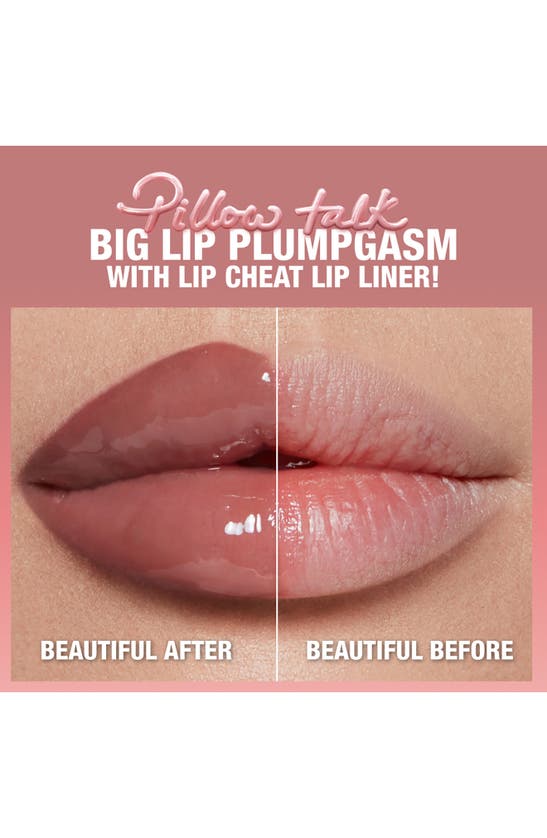 Shop Charlotte Tilbury Pillow Talk Big Lip Plumpgasm Plumping Lip Gloss In Medium/ Deep
