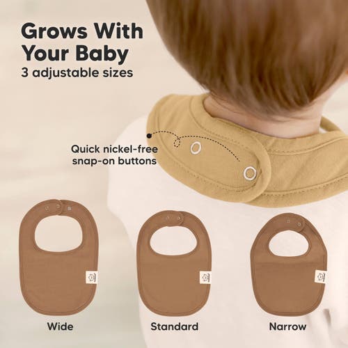 Keababies 8-pack Baby Drool Bibs In Terracotta