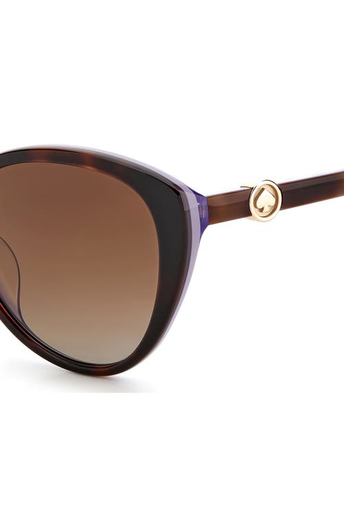 KATE SPADE KATE SPADE NEW YORK VISALIA 55MM GRADIENT CAT EYE SUNGLASSES 