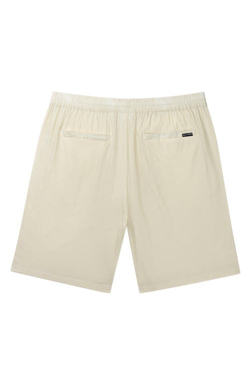 Shop Daily Paper Salim Monogram Elastic Waist Shorts In Frost White