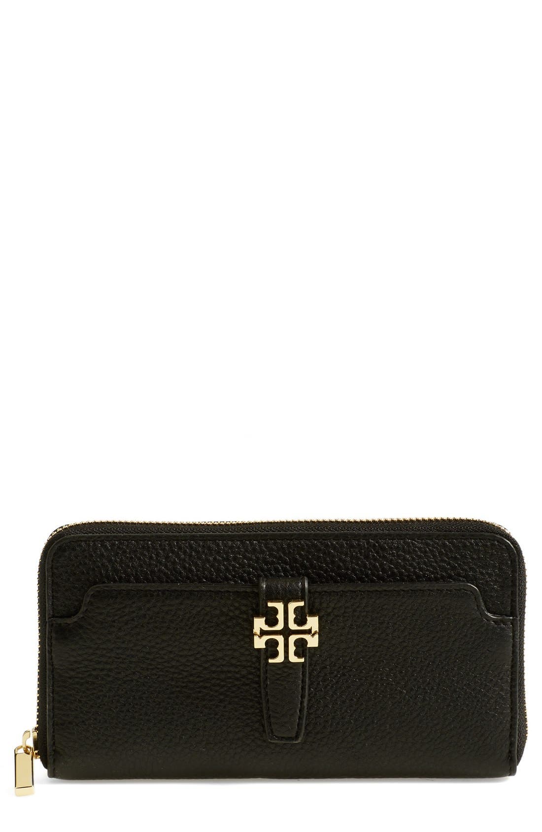 Tory Burch 'Plaque' Zip Continental Wallet Nordstrom