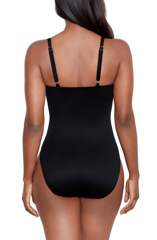 Shop Miraclesuit Rock Solid Starr Underwire One-piece Swimsuit In Black