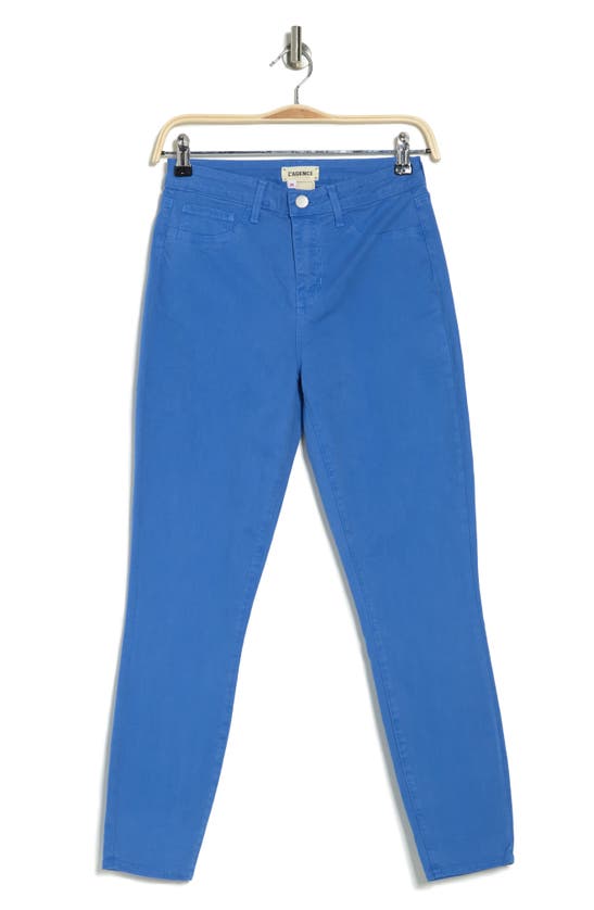 L Agence Margot Crop Skinny Jeans In Light Harbor Blue