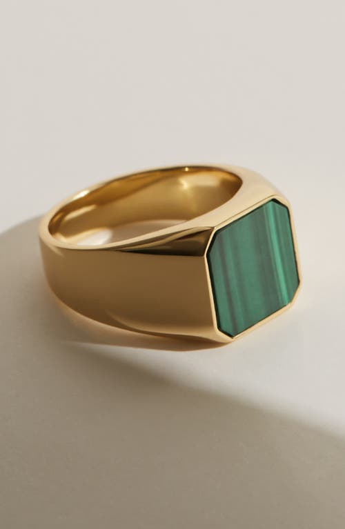 Shop Ana Luisa Square Signet Ring In Gold