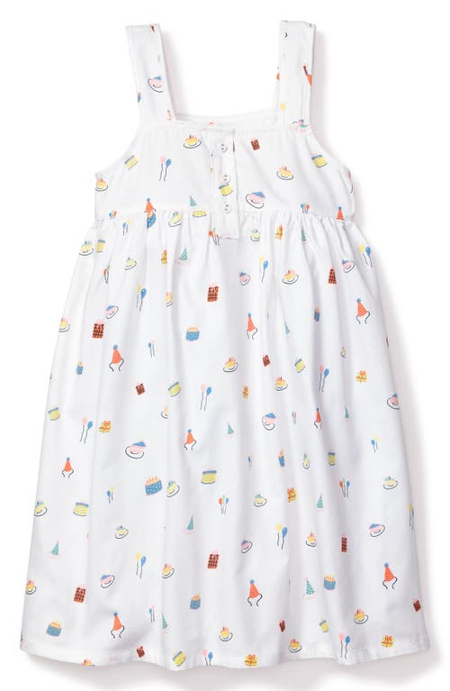 Petite Plume Kids' Birthday Wishes Nightgown White at Nordstrom,