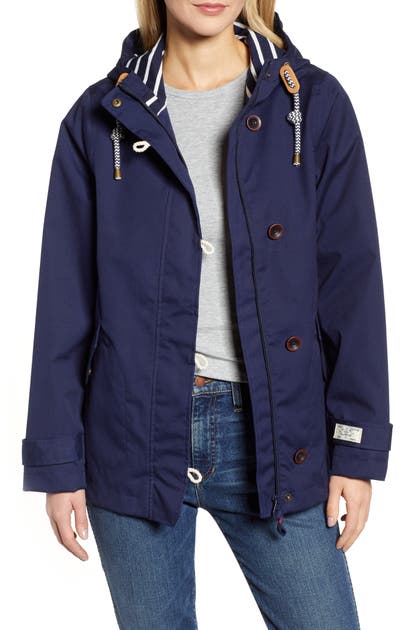Click to view more detailed imagery on our partner's website Joules Coast Waterproof Hooded Jacket In French Navy