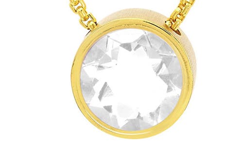 Shop Dean Davidson Signature Pendant Necklace In Crystal Quartz/gold