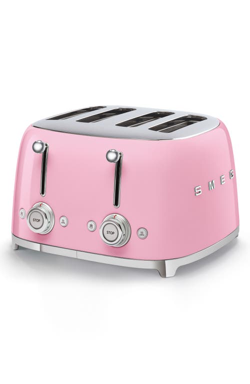 smeg '50s Retro Style 4-Slice Toaster in Pink at Nordstrom