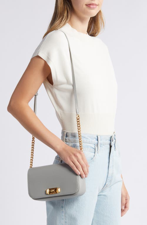 Shop Rebecca Minkoff Amour Leather Crossbody Bag In Dove