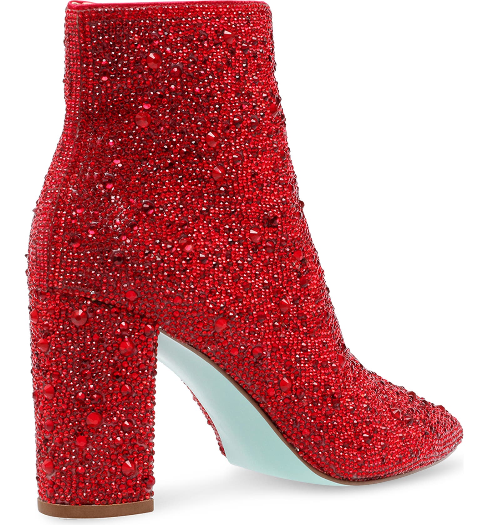 Betsey Johnson Cady Crystal Pavé Bootie (Women) | Nordstrom