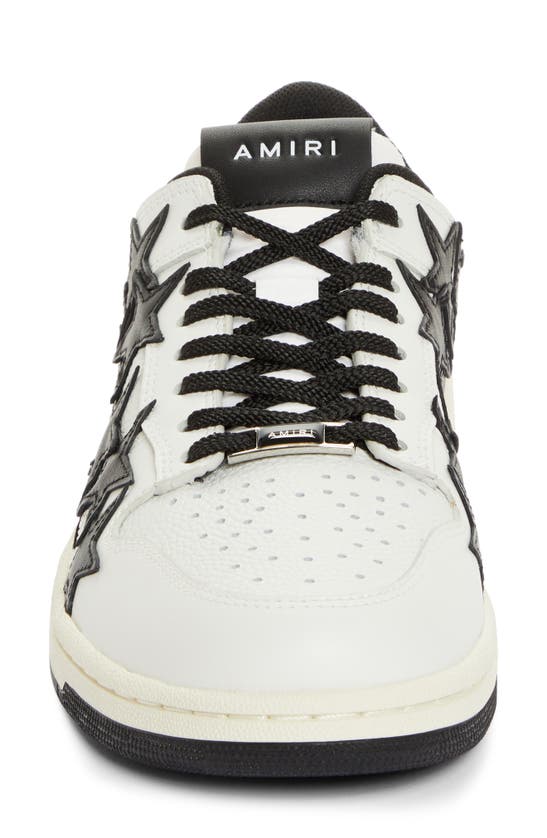 Amiri Stars Low Top Sneaker In White/ Black