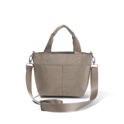 Baggallini Mini Carryall Crossbody Tote Bag In Sterling Shimmer