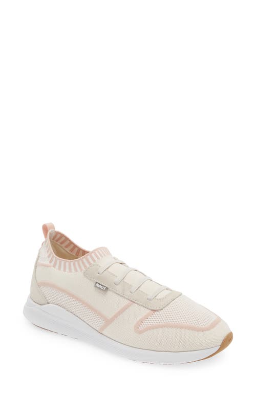 Shop Naot Adonis Slip-on Sneaker In White/pink Knit