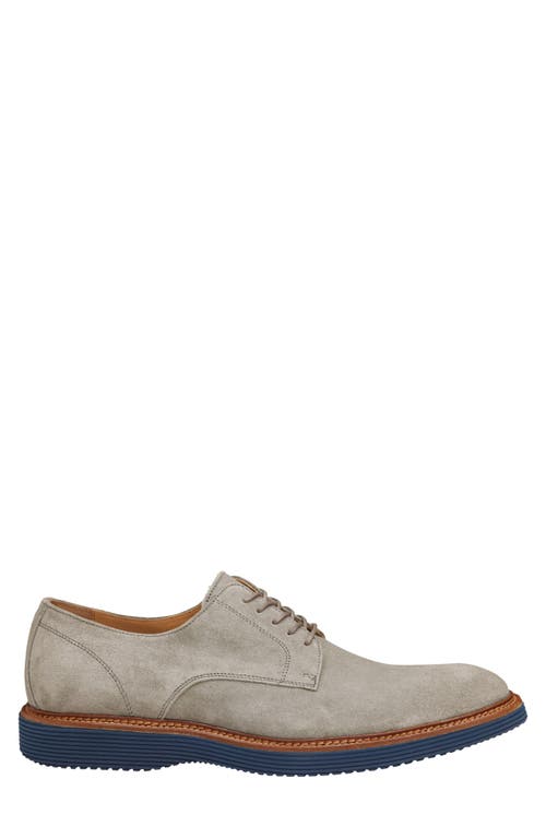 Johnston & Murphy Collection Hartley Plain Toe Derby In Gray Italian Suede