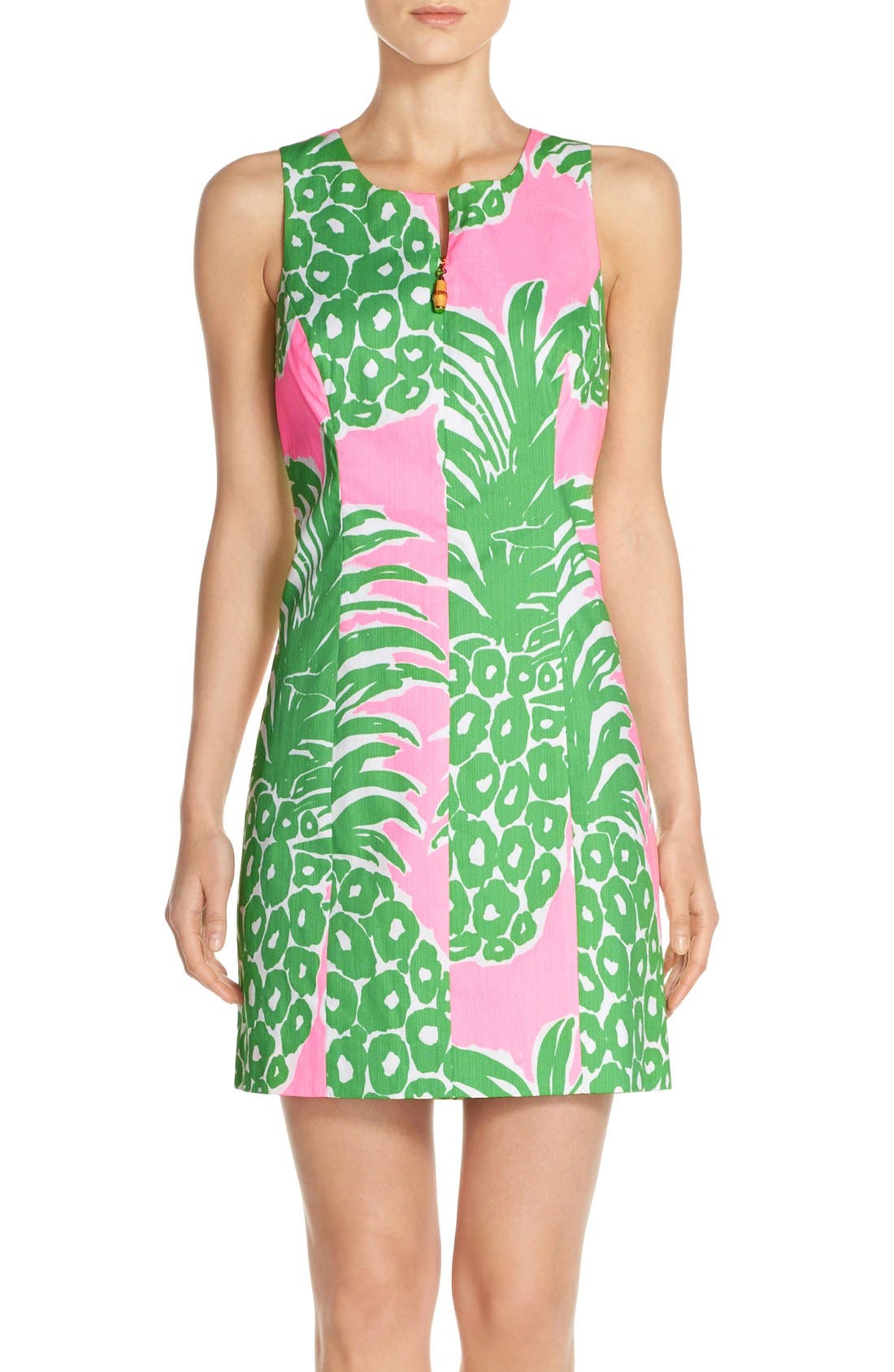 Lilly Pulitzer® 'Mila' Pineapple Print Cotton Sheath Dress Nordstrom