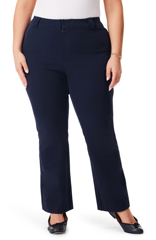 Shop Nic + Zoe Nic+zoe Plaza Demi Bootcut Ankle Pants In Dark Indigo