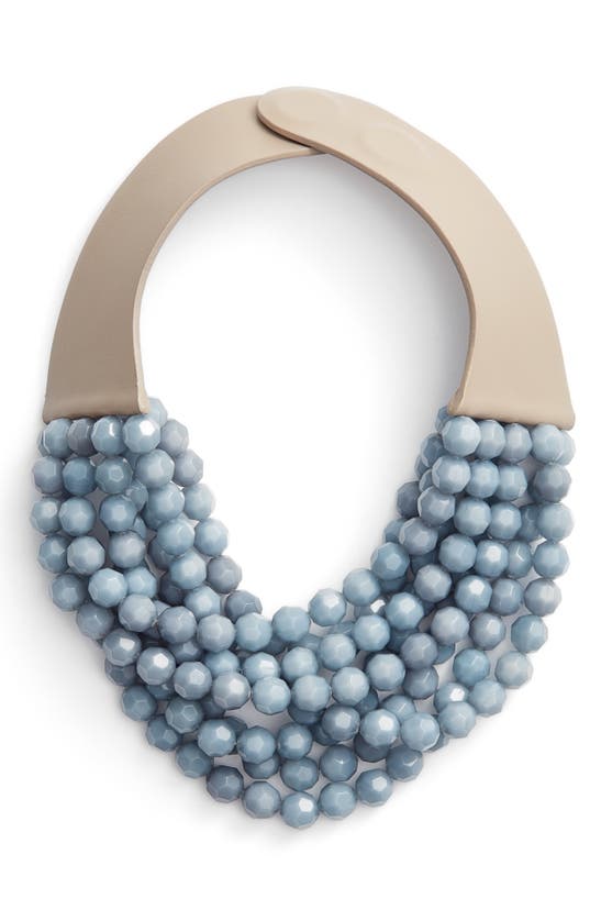 Fairchild Baldwin Bella Beaded Collar Necklace In Cornflower