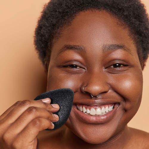 Pursonic Natural Wood Charcoal Konjac Sponge 10-pack In Multicolor