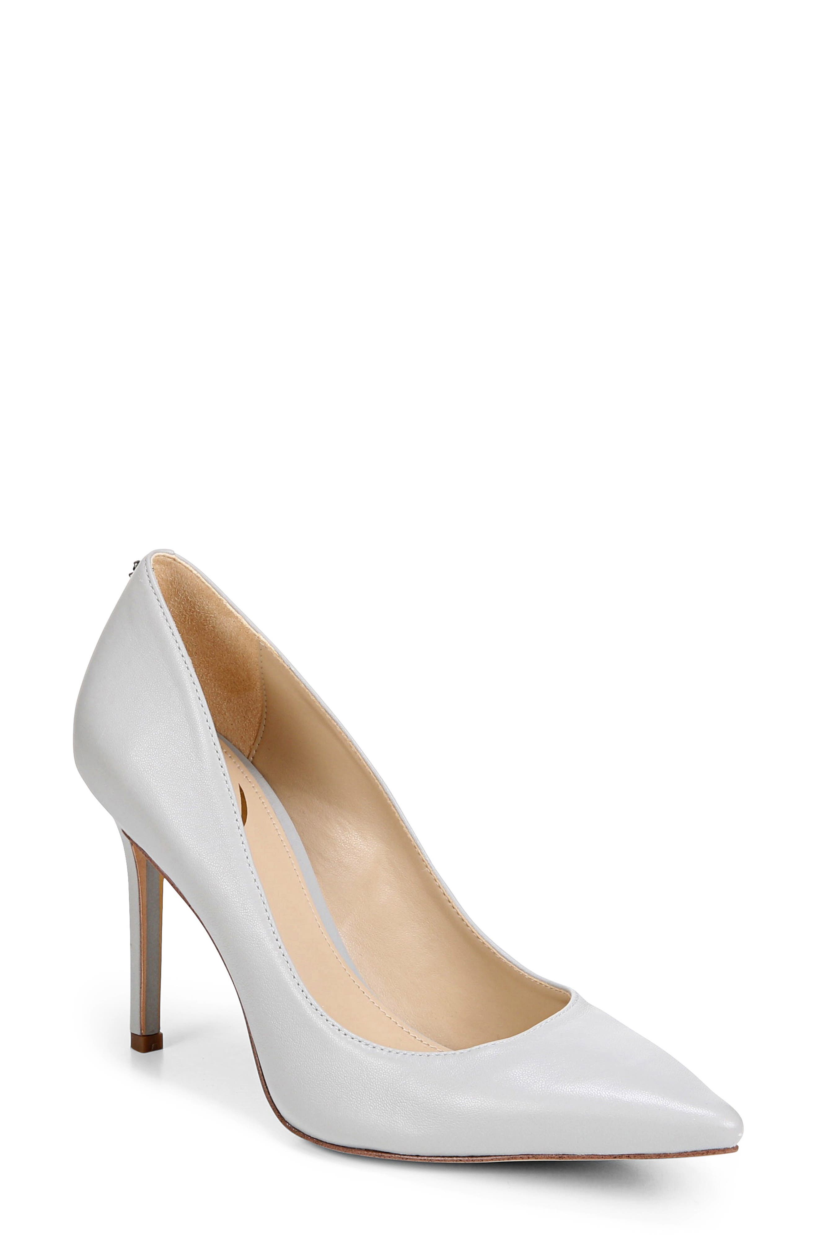 grey high heels