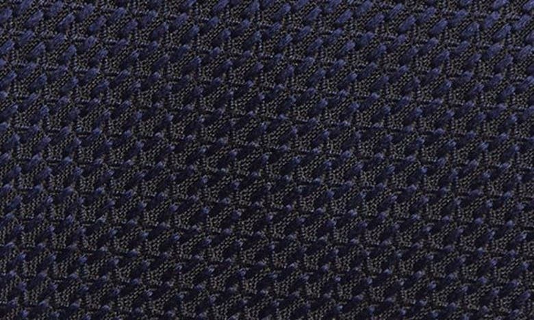 Shop Brioni Solid Silk Tie In Midnight Blue