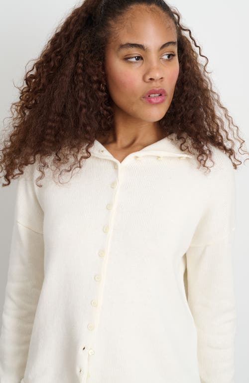 Shop Alex Mill Taylor Cotton & Cashmere Cardigan In Ivory